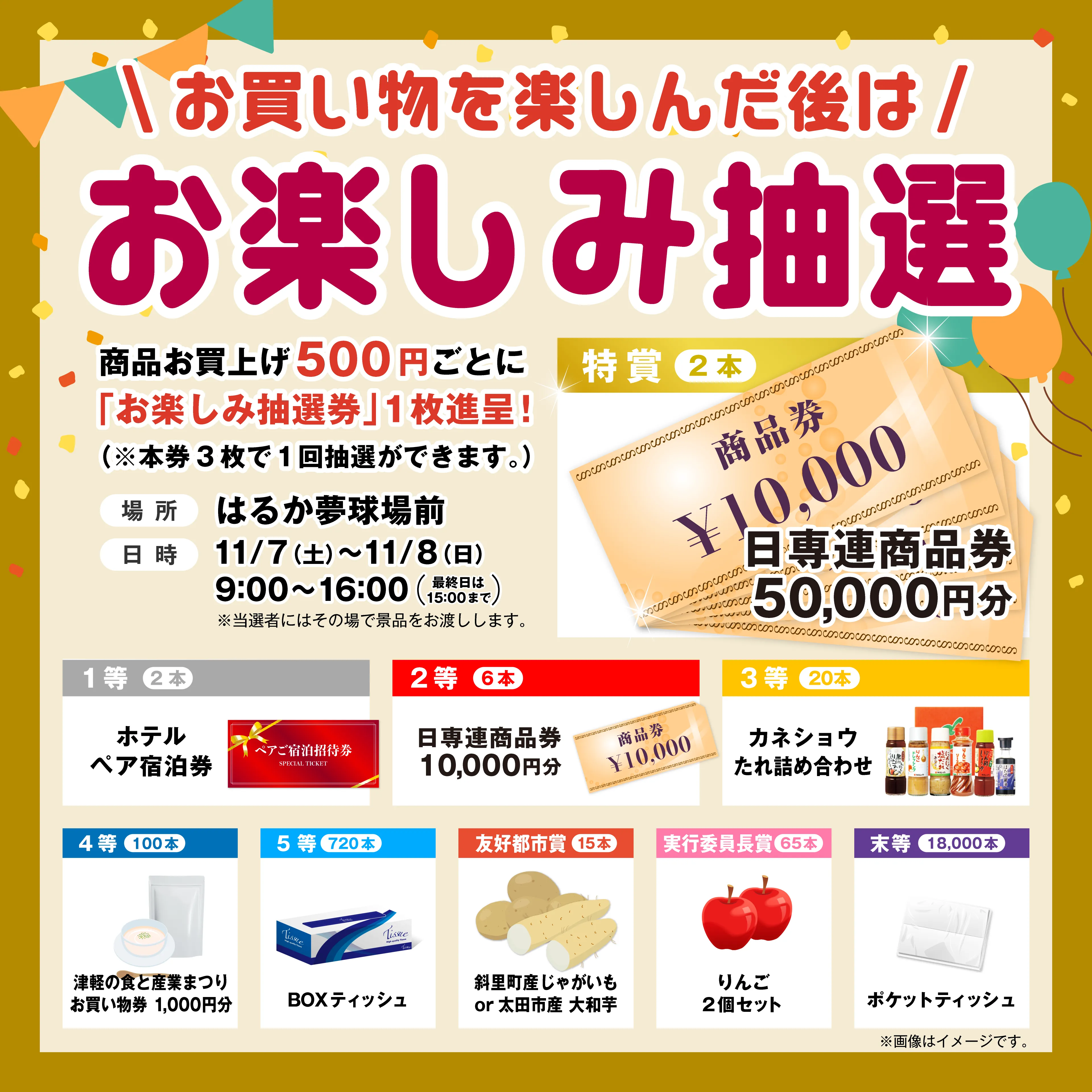 抽選会賞品