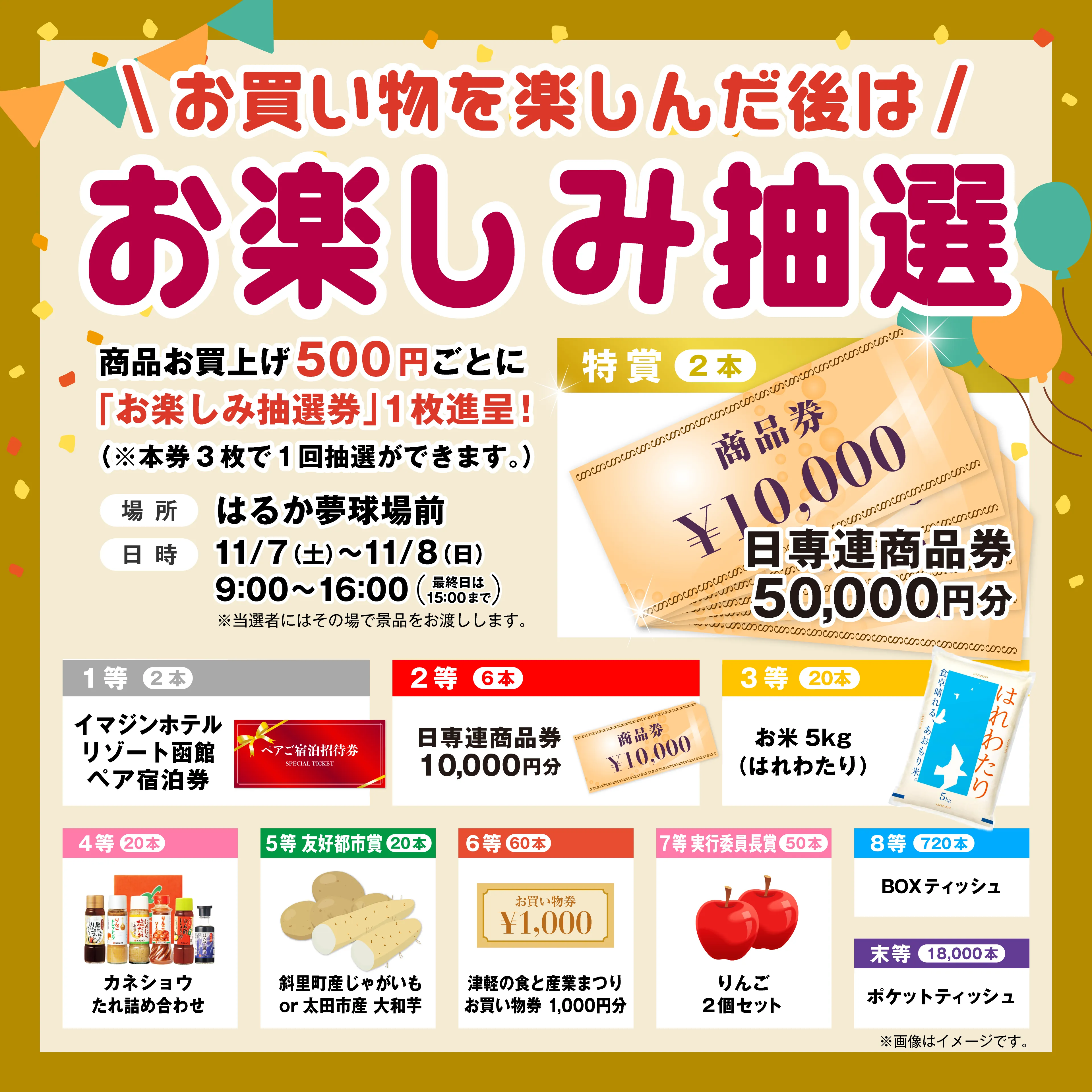 抽選会賞品